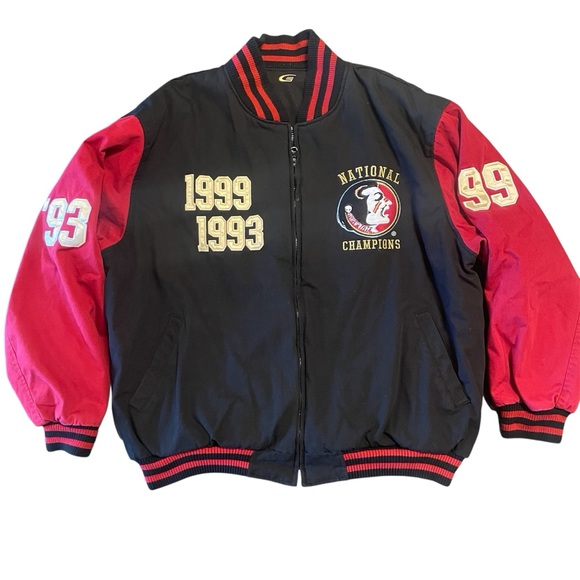 G-III Other - Florida State Seminoles FSU Varsity Letterman Bomber Jacket Men’s XL Football